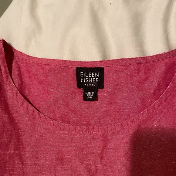Vintage Eileen Fisher Red Linen Tank - Picture 3 of 3